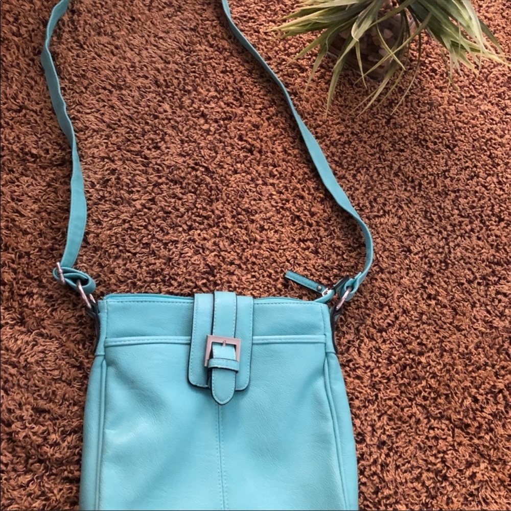 Teal crossbody purse